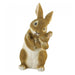 Mother and Baby Bunny Rabbit Bonding Time Figurine - Giftscircle