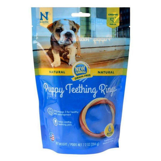N-Bone Grain Free Puppy Teething Rings - Chicken Flavor - 6 Count - Giftscircle