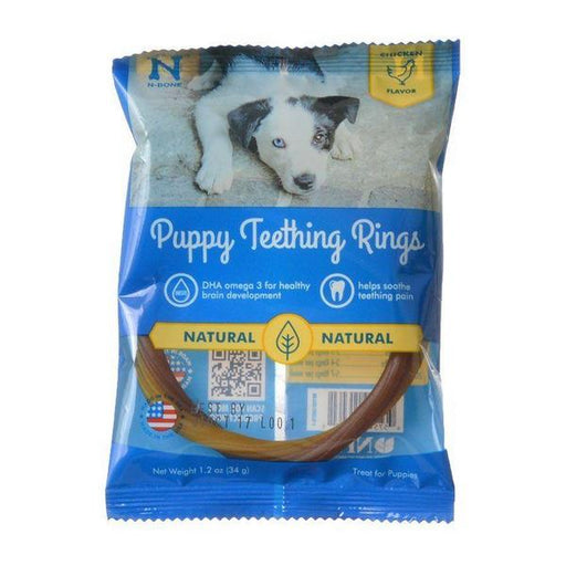 N-Bone Puppy Teething Ring - Chicken Flavor - Puppy Teething Ring - 3.5" Diameter (1 Pack) - Giftscircle