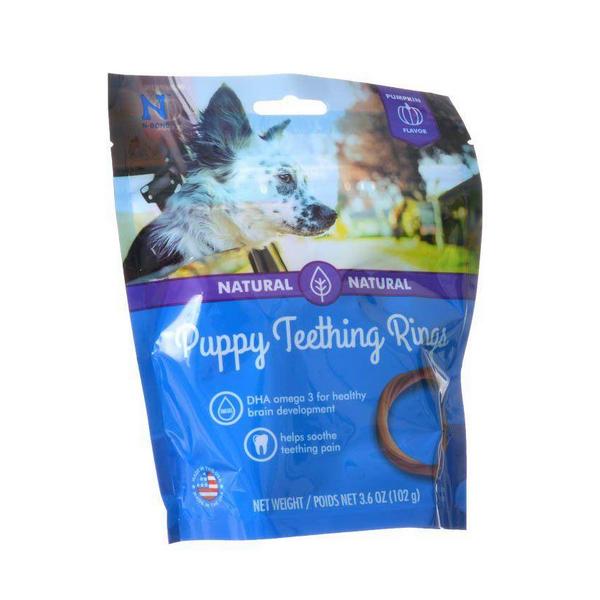 N-Bone Puppy Teething Ring - Pumpkin Flavor - Puppy Teething Ring - 3.5" Diameter (3 Pack) - Giftscircle