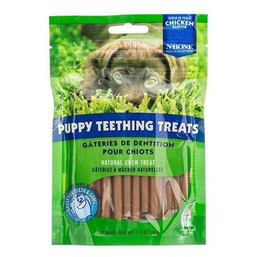 N-Bone Puppy Teething Treats - Chicken Flavor - 3.74 oz - Giftscircle