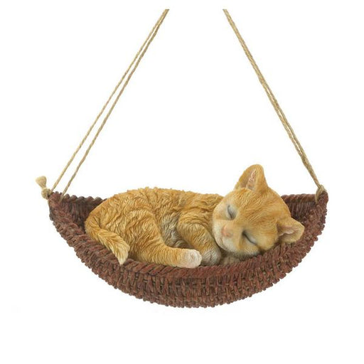 Napping Kitten on Hammock Hanging Figurine - Giftscircle
