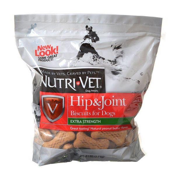 Nutri-Vet Hip & Joint Biscuits for Dogs - Extra Strength - 6 lbs - Giftscircle