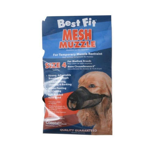 Nylon Fabridog Best Fit Muzzle - Size 4 (Dogs 24-48 lbs) - Giftscircle