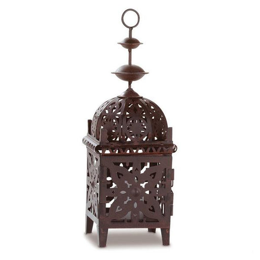 Ornate Black Cutout Candle Lantern - 11.5 inches - Giftscircle