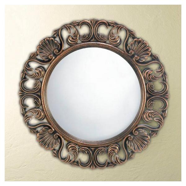 Ornate Wood Frame Flourish Wall Mirror - Giftscircle