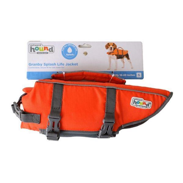 Outward Hound Pet Saver Life Jacket - Orange & Black - Small - Dogs 15-25 lbs (Girth 19"-24") - Giftscircle