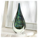 Peacock Art Glass Teardrop Sculpture - Giftscircle