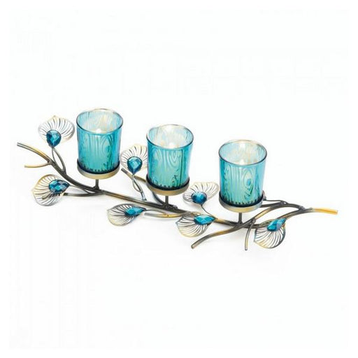 Peacock-Inspired Branch Candle Holder - Giftscircle