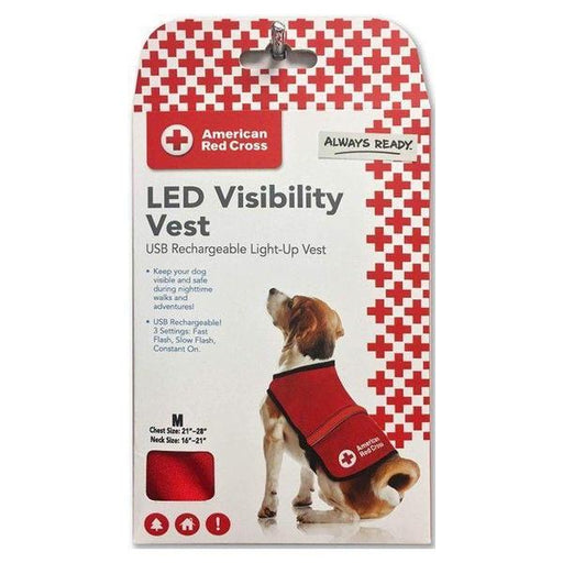 Penn-Plax American Red Cross Light Up Safety Visibility Vest - Medium - Giftscircle