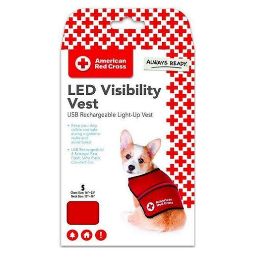Penn-Plax American Red Cross Light Up Safety Visibility Vest - Small - Giftscircle