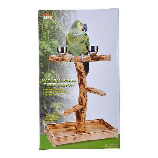 Penn Plax Bird Life Natural Wood Tree Perch - 19" High - (Large Birds) - Giftscircle