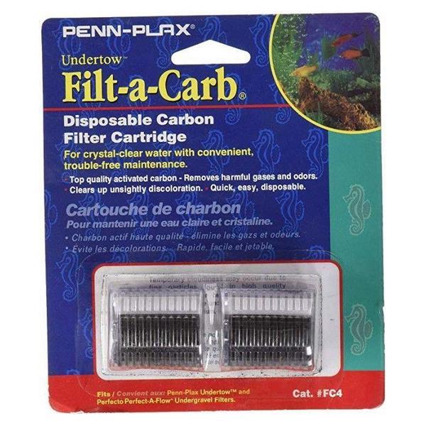 Penn Plax Filt-a-Carb Undertow & Perfect-A-Flow Carbon Undergravel Filter Cartridge - 2 count - Giftscircle
