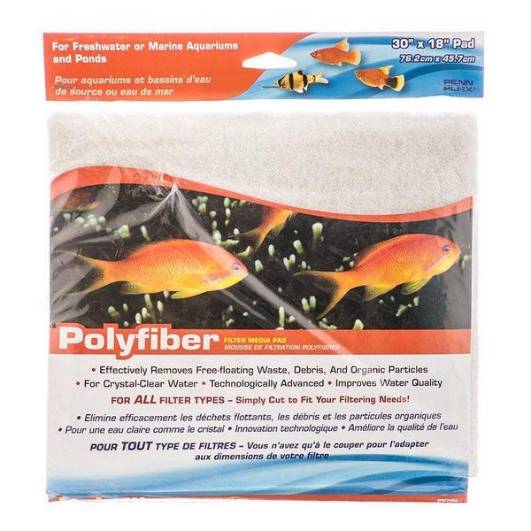 Penn Plax Polyfiber Filter Media Pad - 18" Long x 30" Wide - Giftscircle