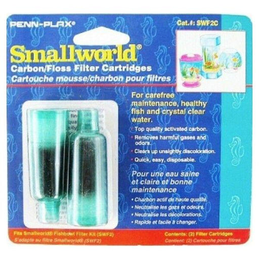 Penn Plax Smallworld Carbon/Floss Filter Cartridges - 2 Pack - Giftscircle