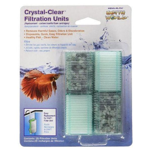 Penn Plax Smallworld Replacement Filtration Units - 2 Pack - Giftscircle