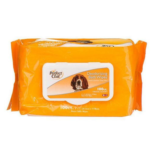 Perfect Coat Deodorizing Bath Wipes for Dogs - 100 Pack - Giftscircle