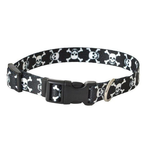 Pet Attire Styles Skulls Adjustable Dog Collar - 10"-14" Long x 5/8" Wide - Giftscircle