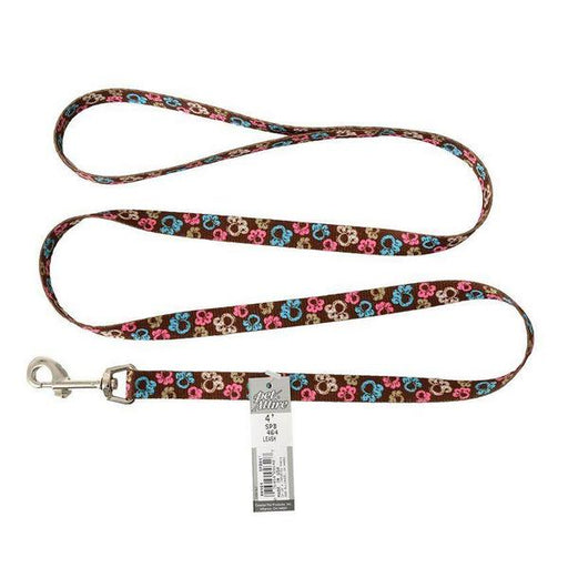 Pet Attire Styles Special Paw Brown Dog Leash - 4' Long x 5/8" Wide - Giftscircle
