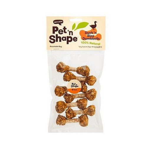 Pet 'n Shape Duck 'n Rice Dumbbells Dog Treats - 3 oz - Giftscircle