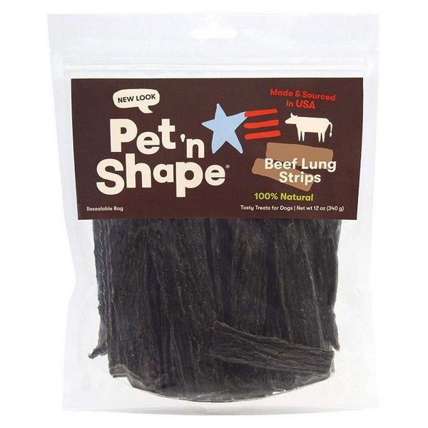 Pet 'n Shape Natural Beef Lung Strips Dog Treats - 12 oz - Giftscircle