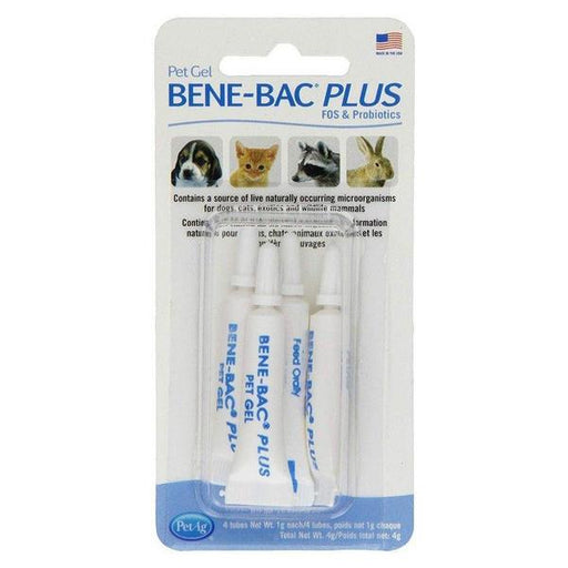 PetAg Bene-Bac Plus FOS & Probiotics Gel - 4 Grams (4 x 1 Gram Tubes) - Giftscircle
