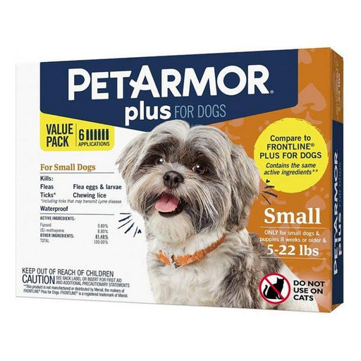 PetArmor Plus Flea and Tick Topical Treatment for Small Dogs 4-22 lbs - 3 count - Giftscircle