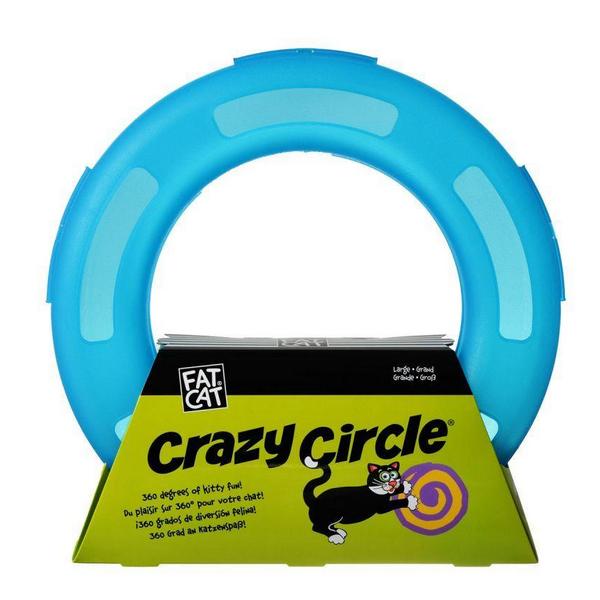 Petmate Crazy Circle Cat Toy - Blue - Small - 9.5" Diameter - Giftscircle