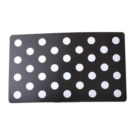 Petmate Plastic Food Mat - Black & White Dots - 19" Long x 11.5" Wide - Giftscircle