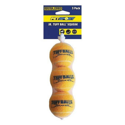 Petsport Jr. Tuff Ball Squeak Dog Toy - 3 Pack - Giftscircle