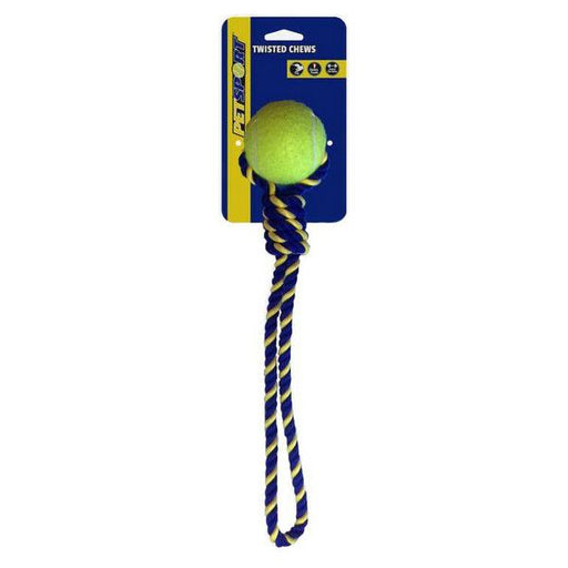 Petsport Knotted Cotton Rope Tug with Tuff Ball - 1 count (2.5"W) - Giftscircle