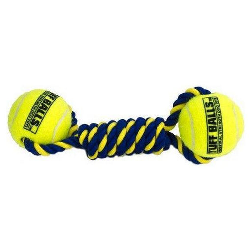 Petsport Knotted Rope Bumper with Tuff Balls - 2?L X 2.5?W - Giftscircle