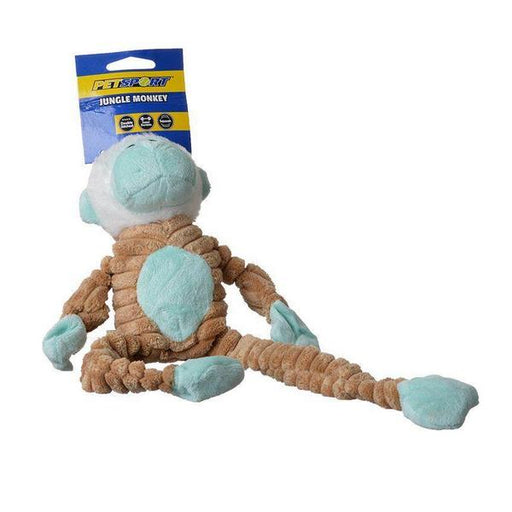 PetSport Tuff Squeak Jungle Monkey Toy - 1 Pack - (14" Long) - Giftscircle