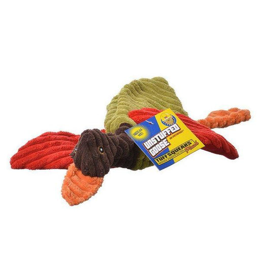 Petsport Tuff Squeak Unstuffed Goose Plush Dog Toy - 1 Goose (Assorted Colors) - Giftscircle