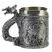 Pewter-Look Medieval Dragon Mug - Giftscircle