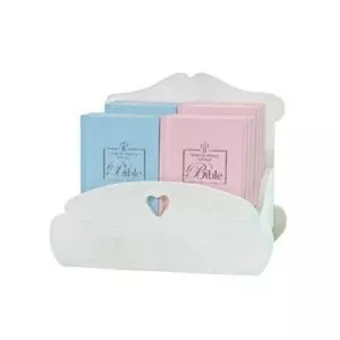 Pink and Blue Baby's First Little Bibles with Cradle Display - Giftscircle