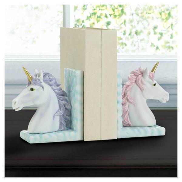 Pink and Purple Unicorn Cloud Bookend Set - Giftscircle