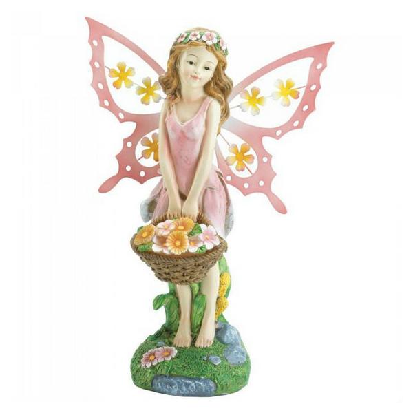 Pink Fairy Solar Garden Statue - Giftscircle