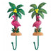 Pink Flamingo Tropical Wall Hook Set - Giftscircle