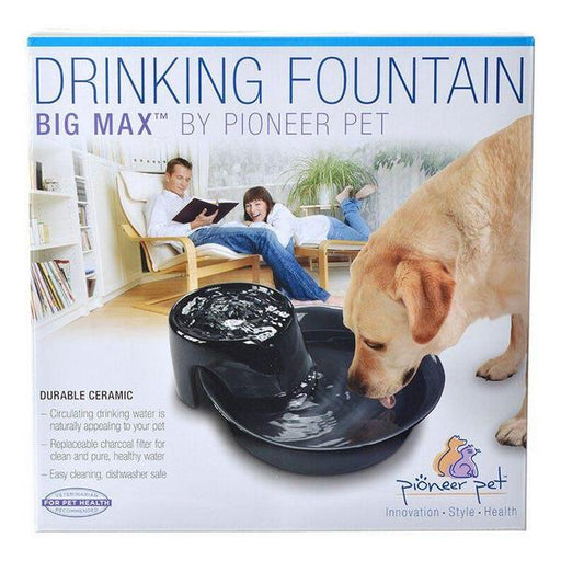 Pioneer Big Max Ceramic Drinking Fountain - Black - 128 oz - Giftscircle