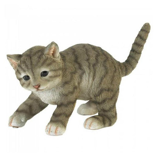 Playing Gray Kitty Cat Figurine - Giftscircle