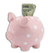 Polka Dot Ceramic Piggy Bank - Pink - Giftscircle