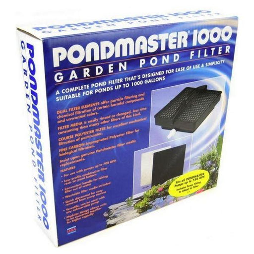 Pondmaster 1000 Garden Pond Filter Only - 700 GPH - Up to 1,000 Gallons - Giftscircle