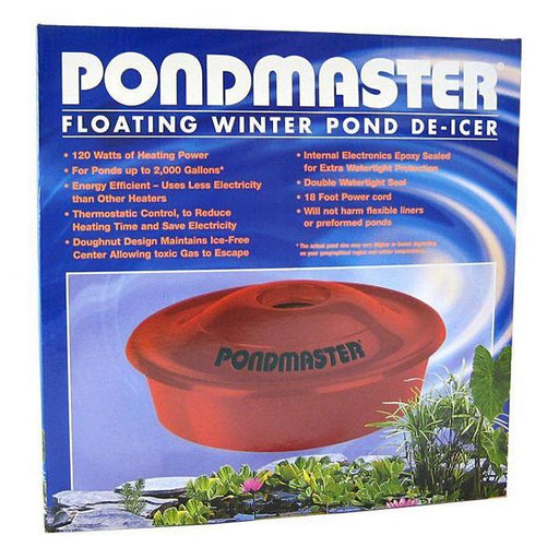 Pondmaster Floating Winter Pond De-Icer - 120 Watts - Up to 2,000 Gallons with 18' Cord - Giftscircle