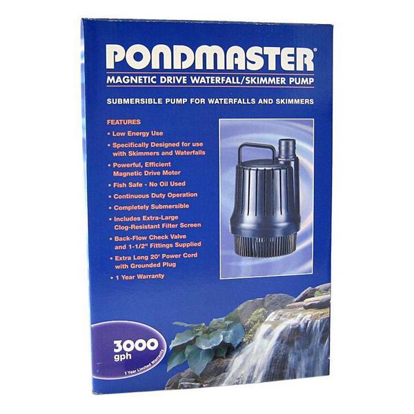Pondmaster Magnetic Drive Waterfall Pump - 3,000 GPH - Giftscircle