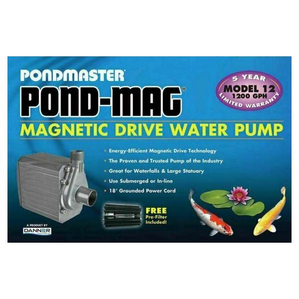 Pondmaster Pond-Mag Magnetic Drive Utility Pond Pump - Model 12 (1200 GPH) - Giftscircle