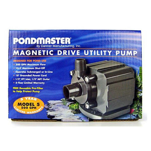 Pondmaster Pond-Mag Magnetic Drive Utility Pond Pump - Model 5 (500 GPH) - Giftscircle