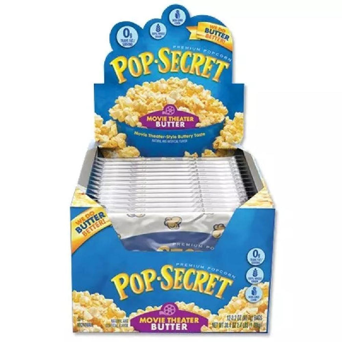 Pop Secret Movie Theater Butter 12 Count Display - Giftscircle