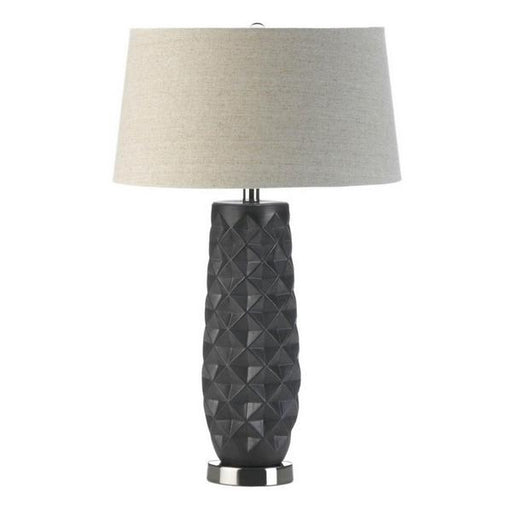 Porcelain Prism Table Lamp with Linen Shade - Giftscircle