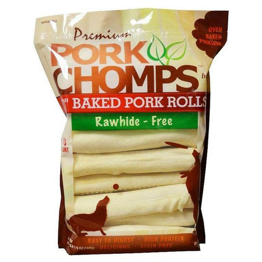 Pork Chomps Baked Pork Rolls Dog Treats - Large - 18 count - Giftscircle